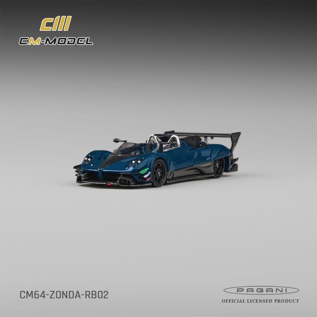 預訂:1/64 CM MODEL Pagani Zonda Revo Barchetta Blue Full Carbon (CM64-ZONDA-RB02)