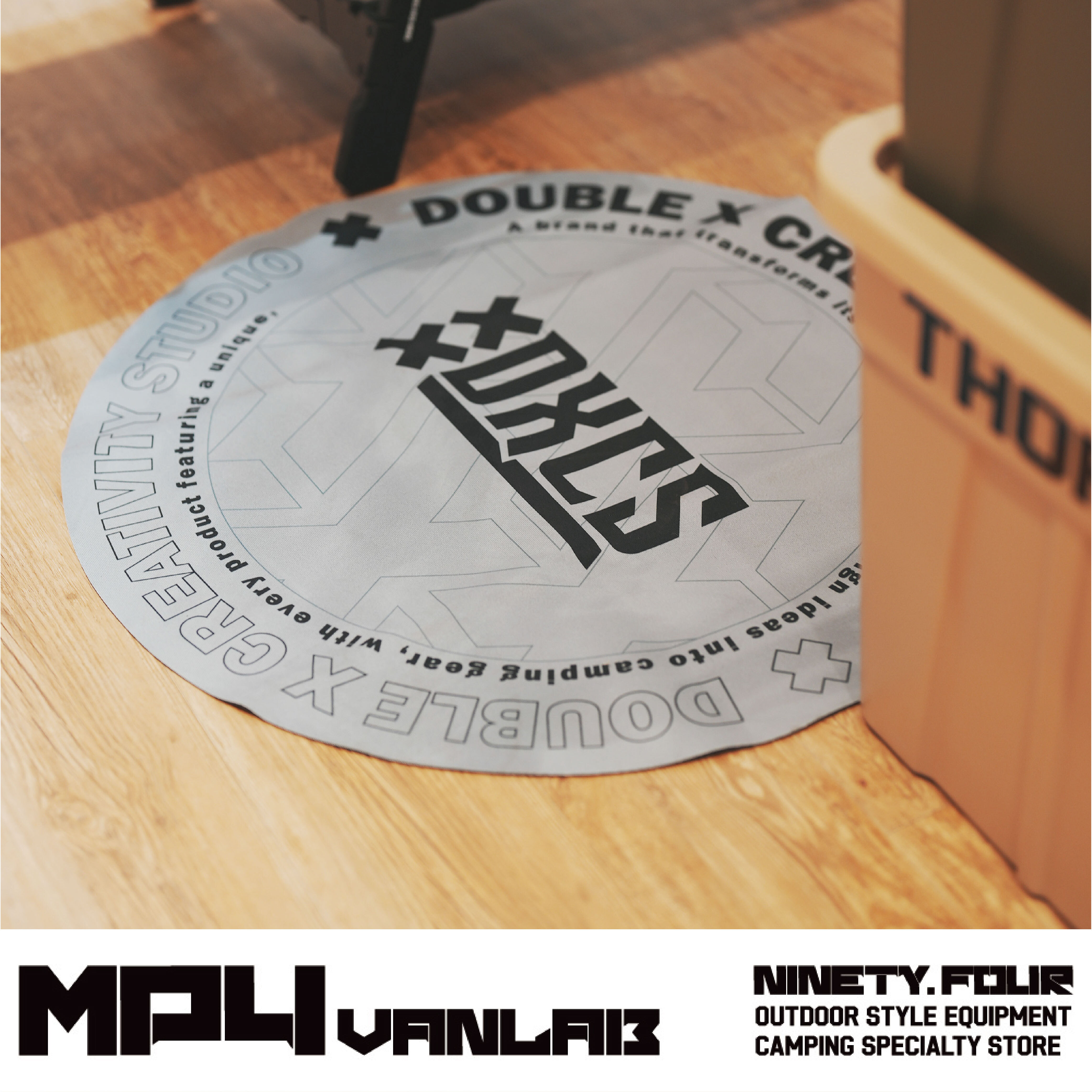 Double X｜珪藻泥地墊 圓地墊灰