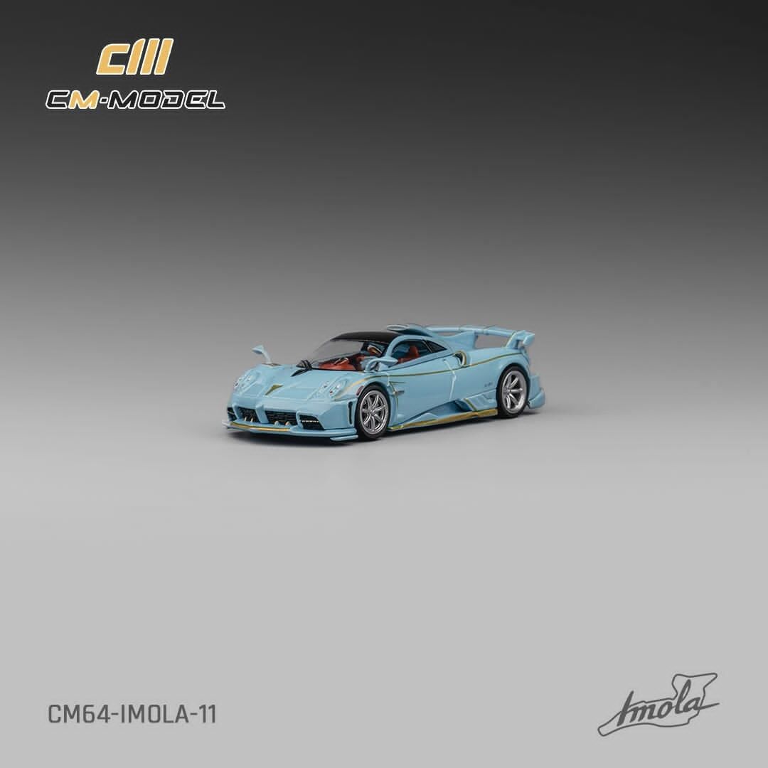 預訂:1/64 CM MODEL Pagani Imola Azzurro Sardegna (CM64-IMOLA-11)