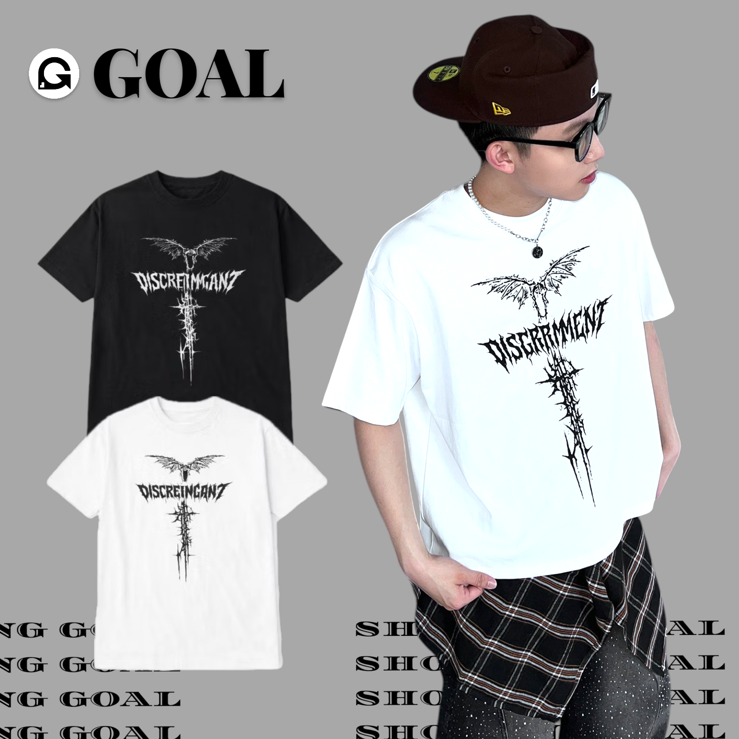 (GOAL) DCM 惡魔 歌德 BOXY 短T 短寬 036