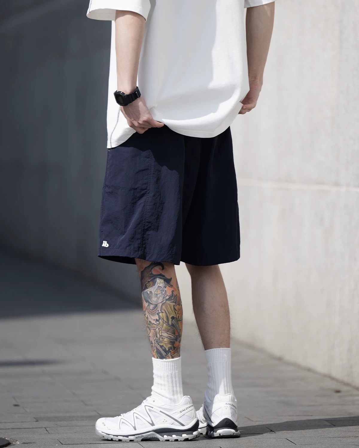 #預購 BELLKENIDEA 速乾純色 百搭基礎 寬鬆廓型 運動休閒 五分褲 沙灘短褲 五色