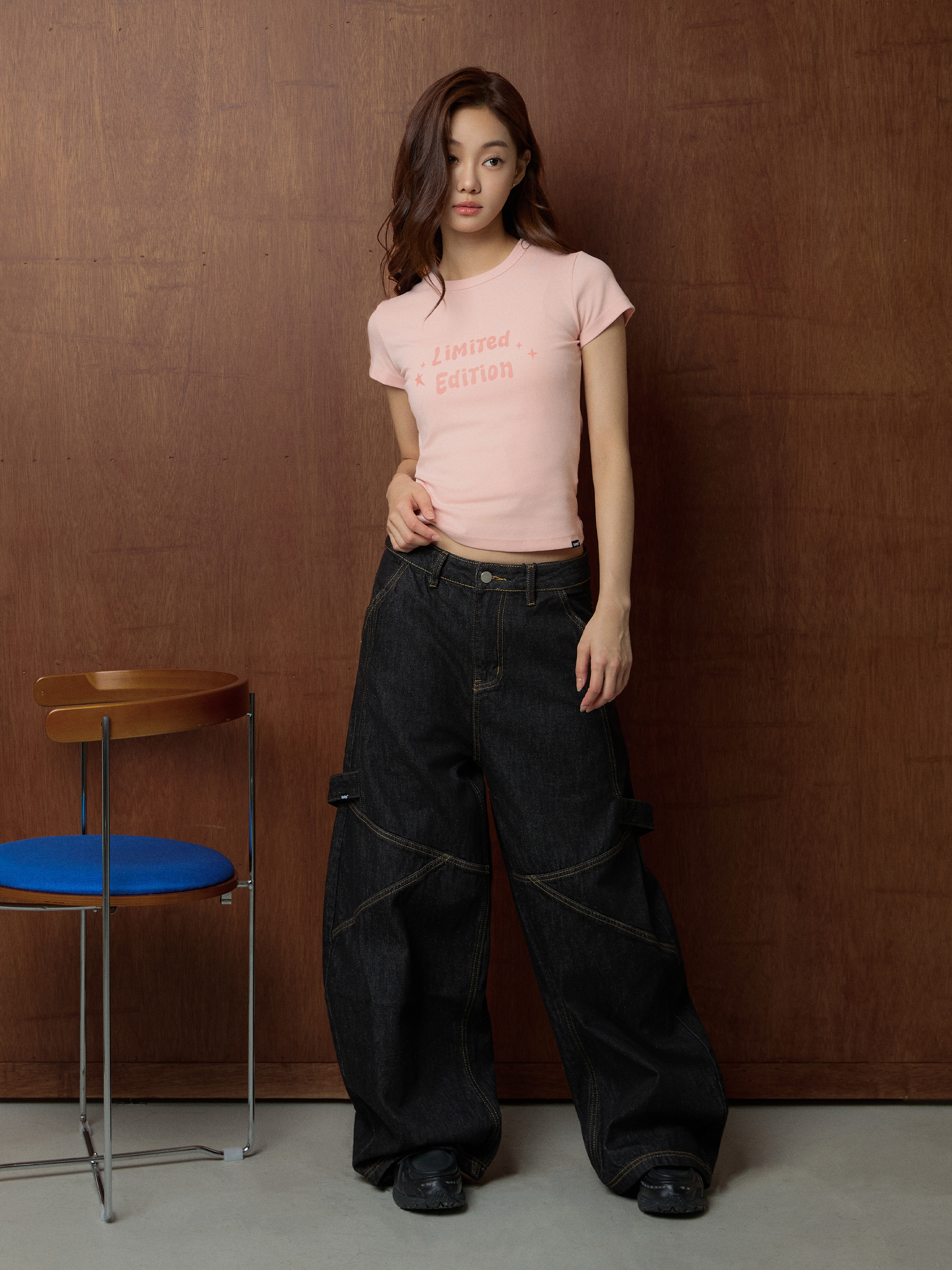 Limited Edition Printed Crew Neck Short Sleeve Top