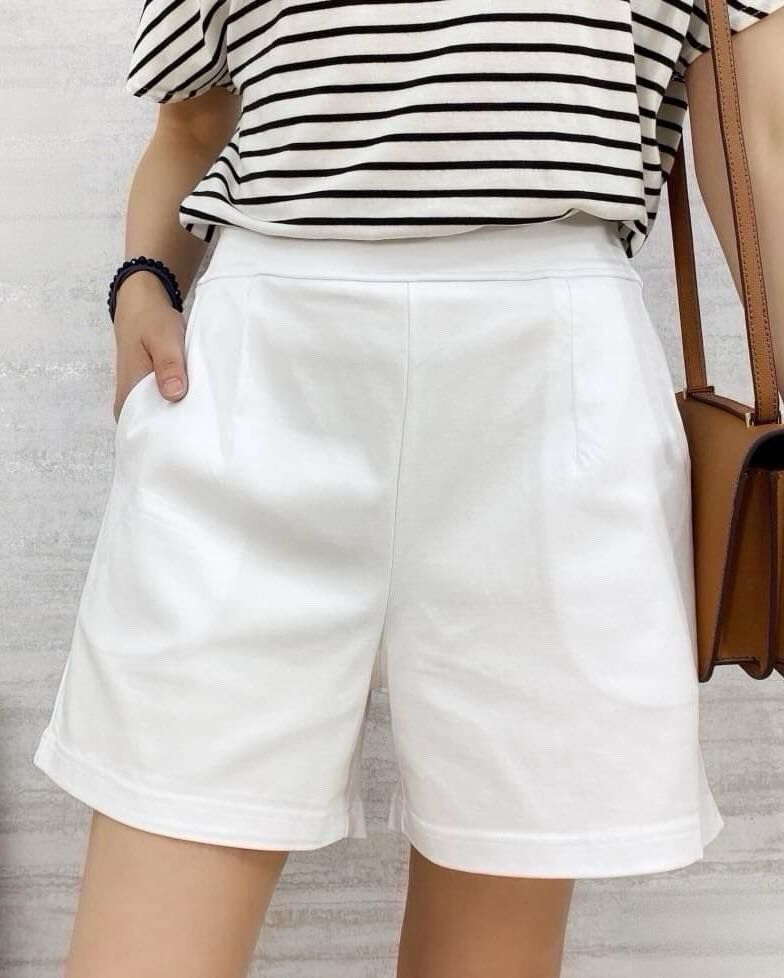 【顯瘦百搭的超彈力腰圍短褲】（現貨）