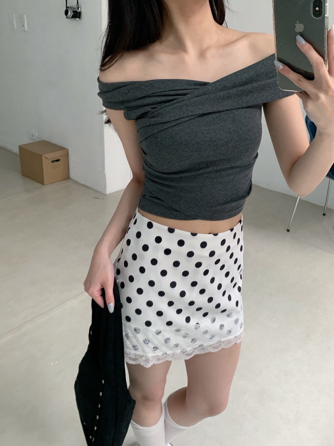 B179胸口抓皺設計上衣