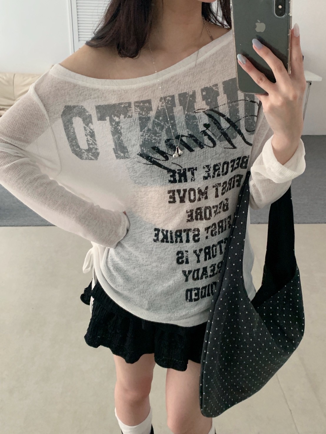 B168復古印花抓皺防曬罩衫