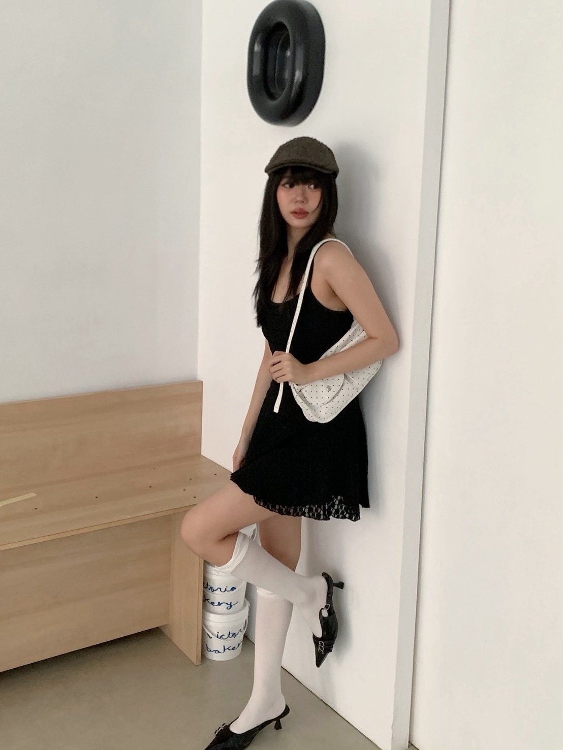 B104甜美蕾絲連身短裙