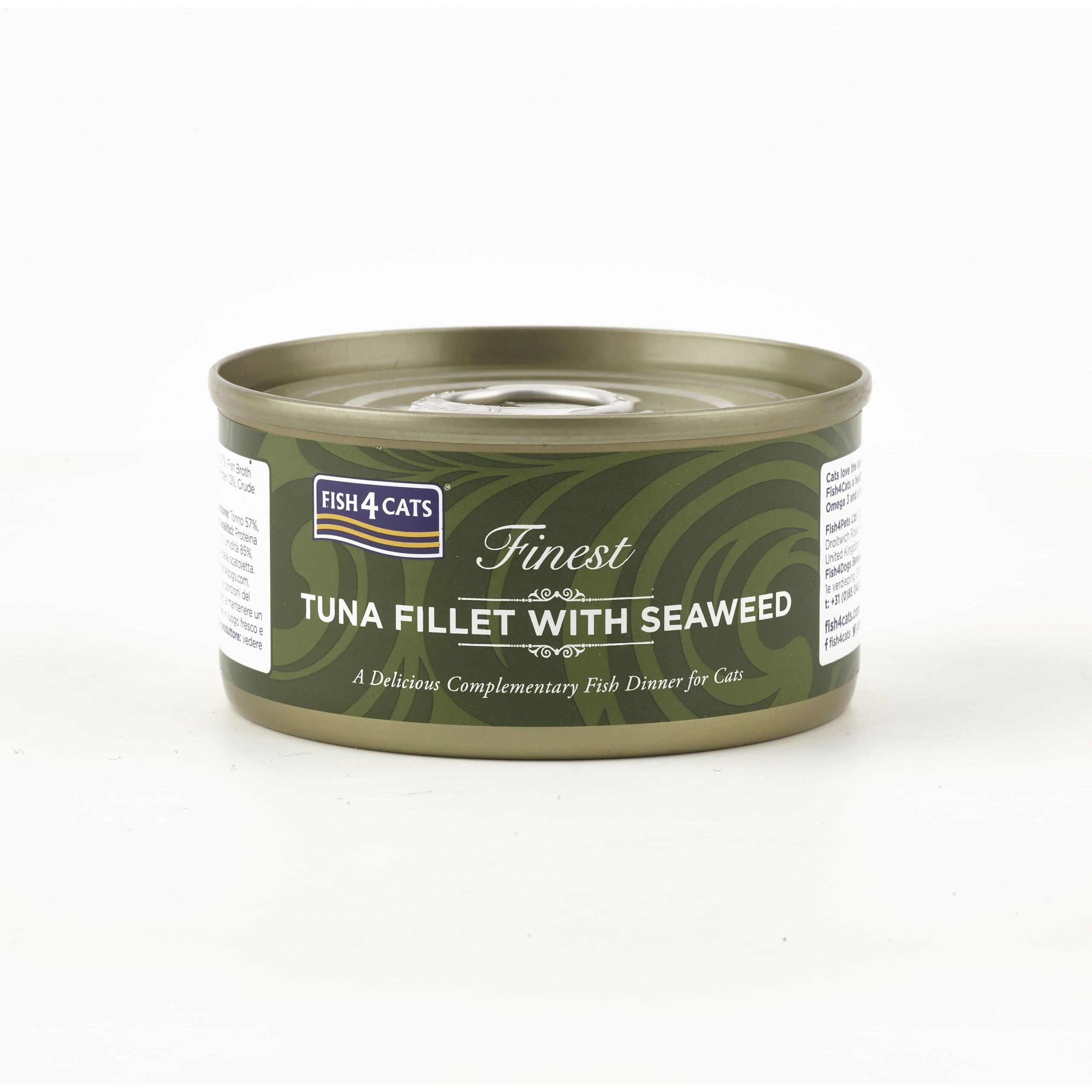 Fish4Cats - 吞拿魚柳紫菜 Tuna Fillet with Seaweed (墨綠) 70g