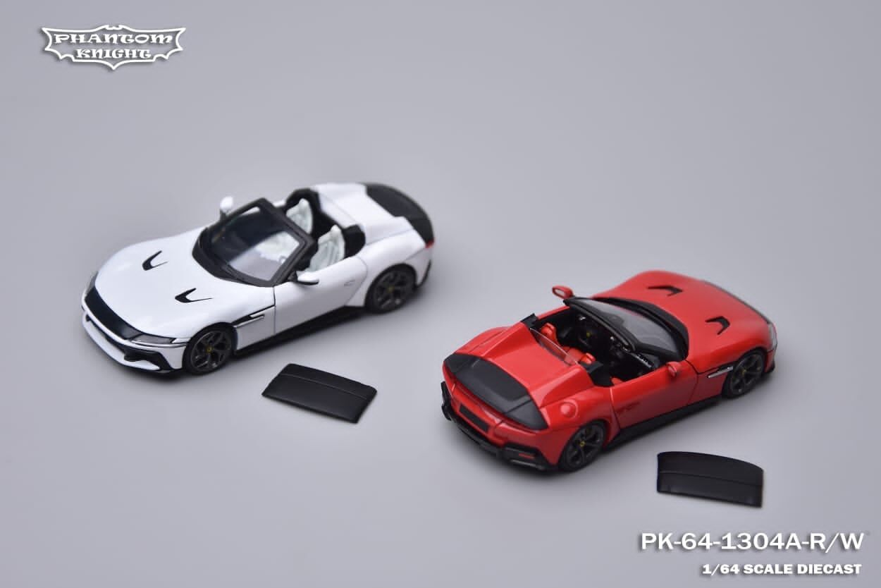 預訂:1/64 Phantom Knight Ferrari 12Cilindri Spider Bianco Avus (PK64-1304A-W)