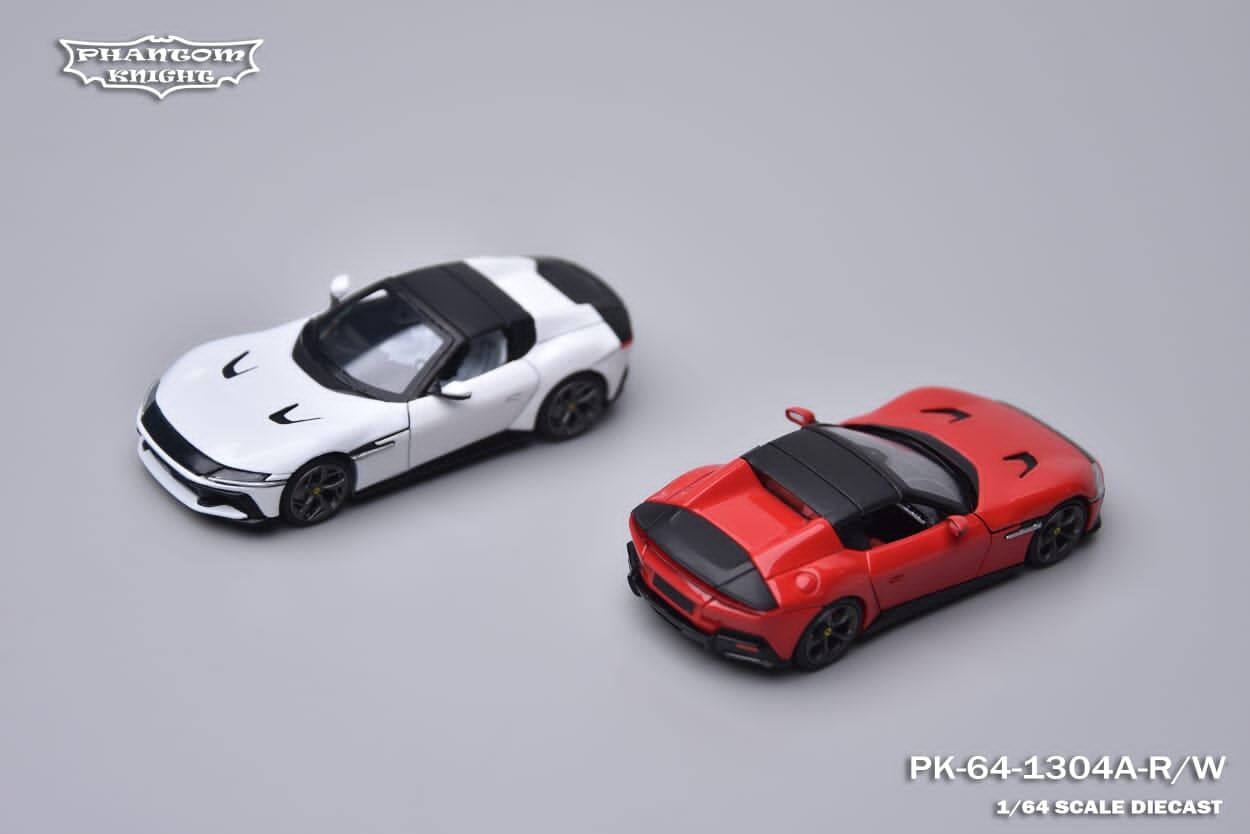 預訂:1/64 Phantom Knight Ferrari 12Cilindri Spider Bianco Avus (PK64-1304A-W)