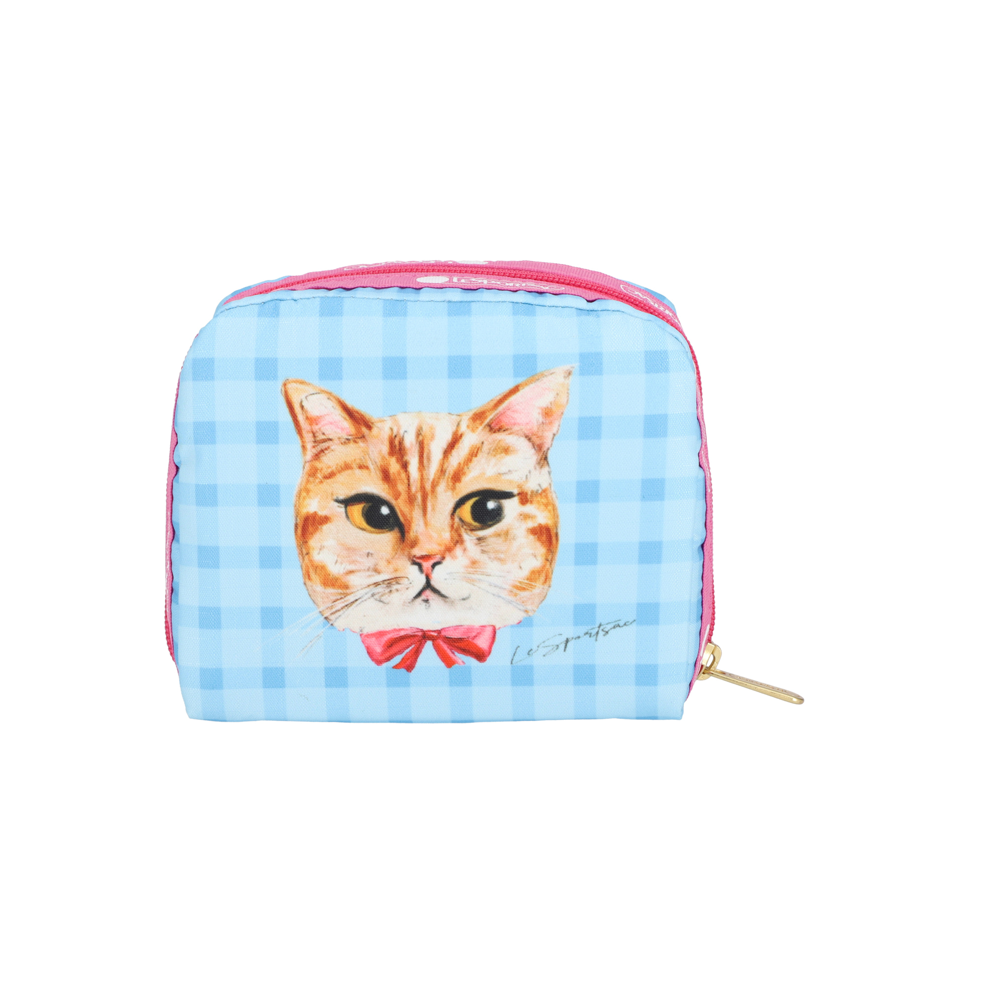 SQUARE COSMETIC (PLAYFUL CATS SWEET PINK)