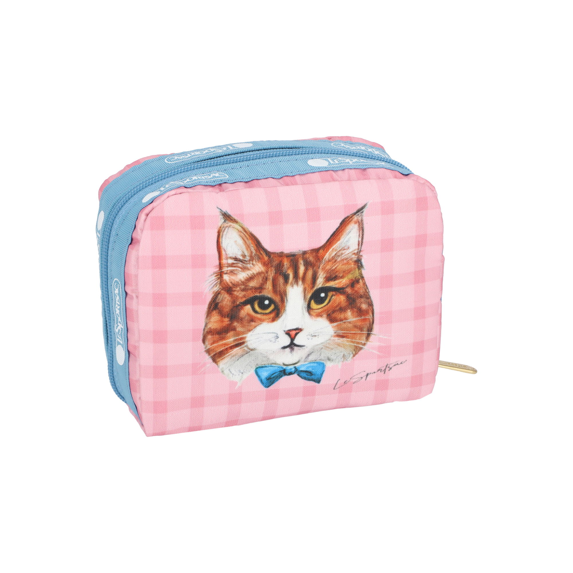 SQUARE COSMETIC (PLAYFUL CATS SWEET BLUE)