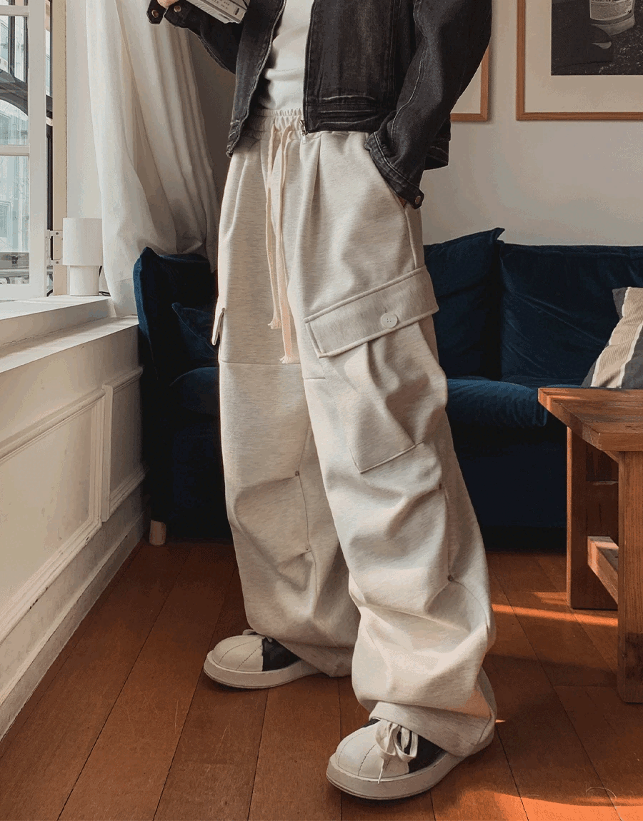 鉚釘工裝運動褲