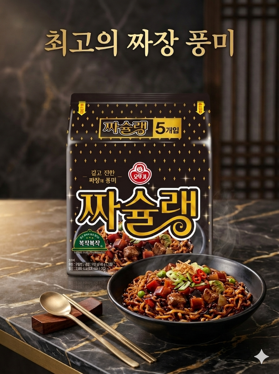 【 4/14收單 】Ottogi 不倒翁 Jjashulin 極致濃郁炸醬麵（5入/袋）