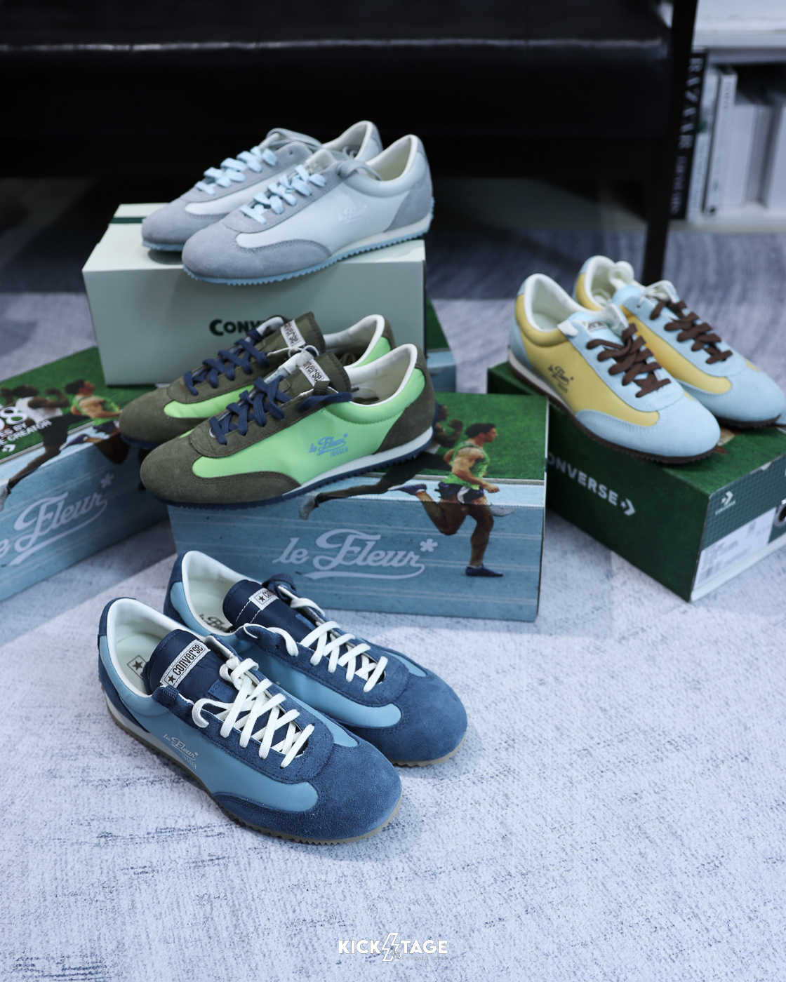 [連線代購商品] 男女鞋 CONVERSE1908 JOGGER GOLF LE FLEUR* TYLER 復古 薄底鞋 德訓鞋 慢跑鞋 黃藍【A21430C】綠咖【A21431C】藍色【A21432C】灰白【A21433C】