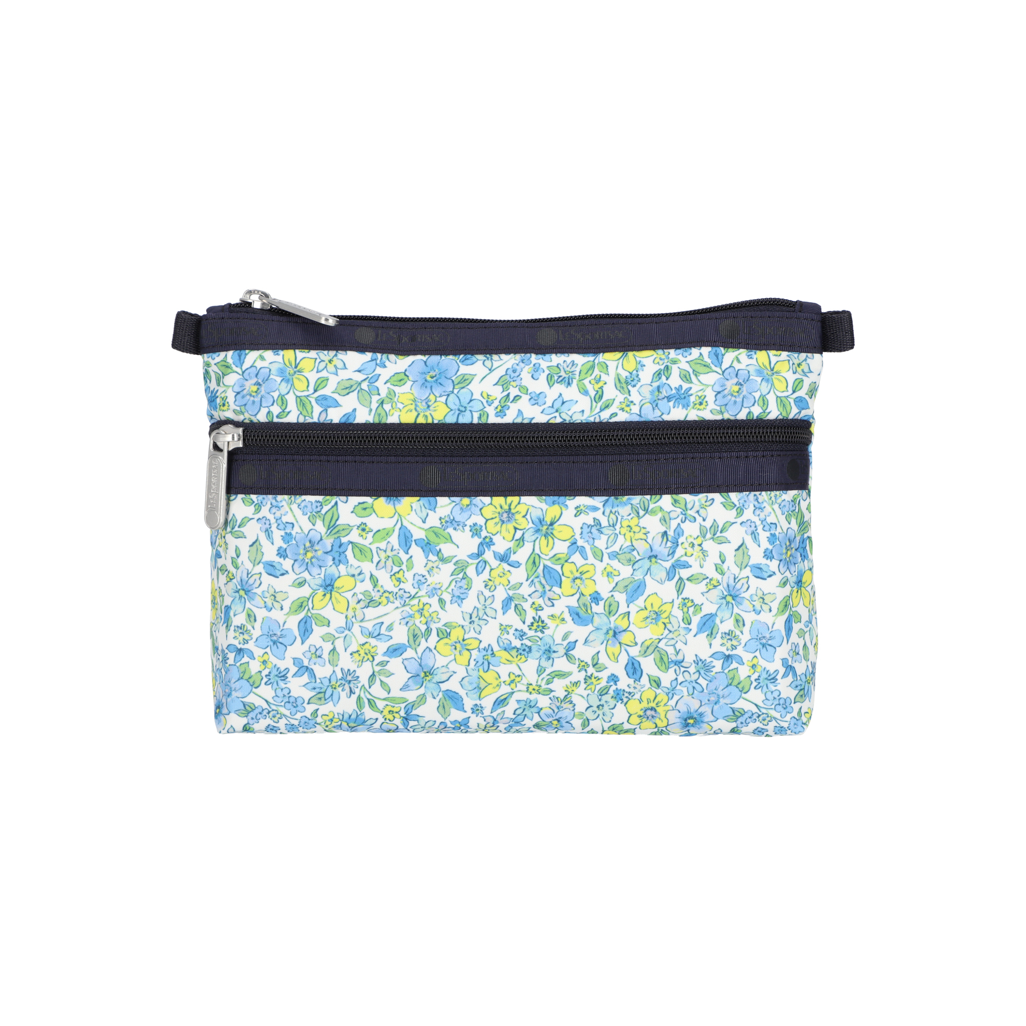 COSMETIC CLUTCH (TAPESTRY FLOWER BLUE)