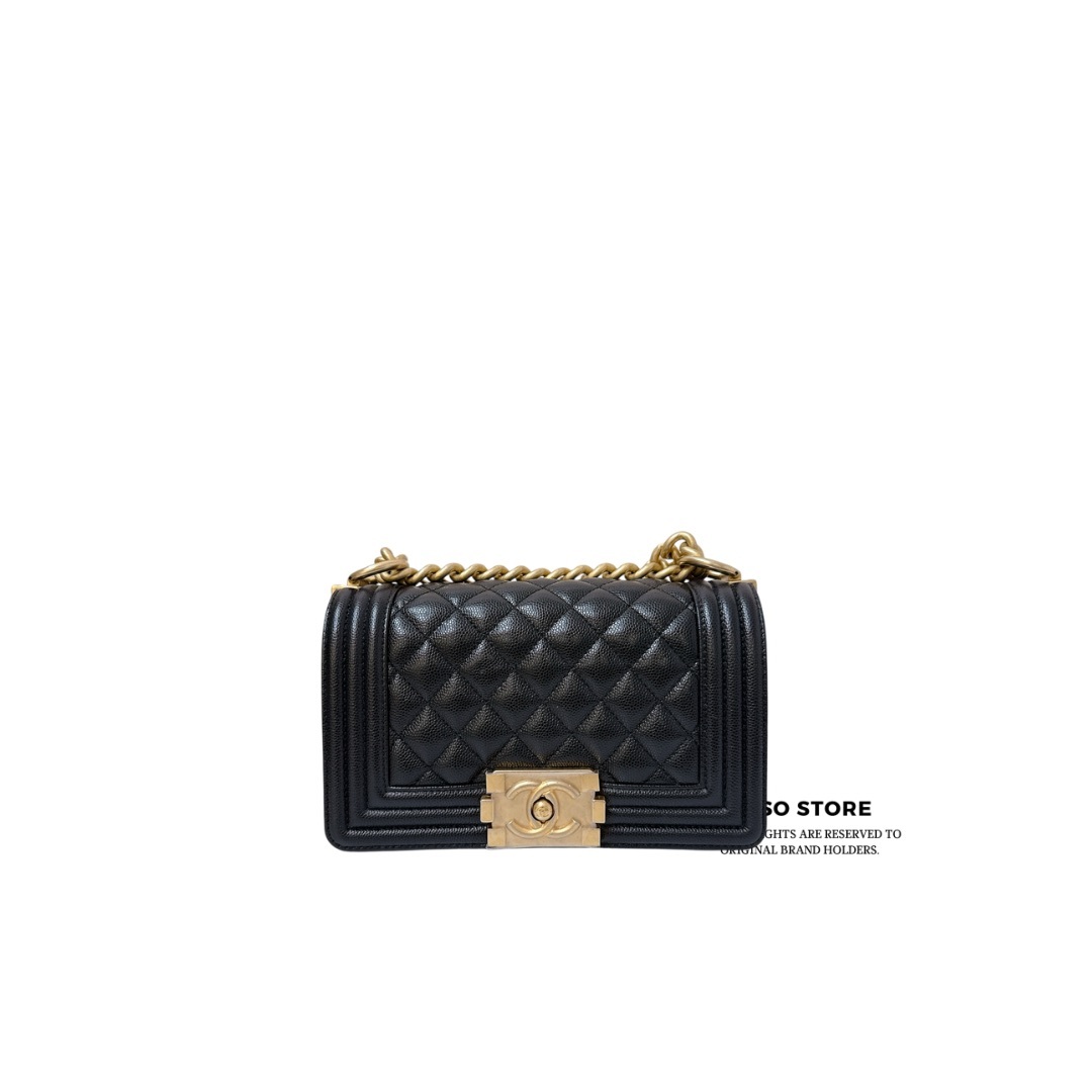 Chanel Boy Flap Bag / Black - GHW