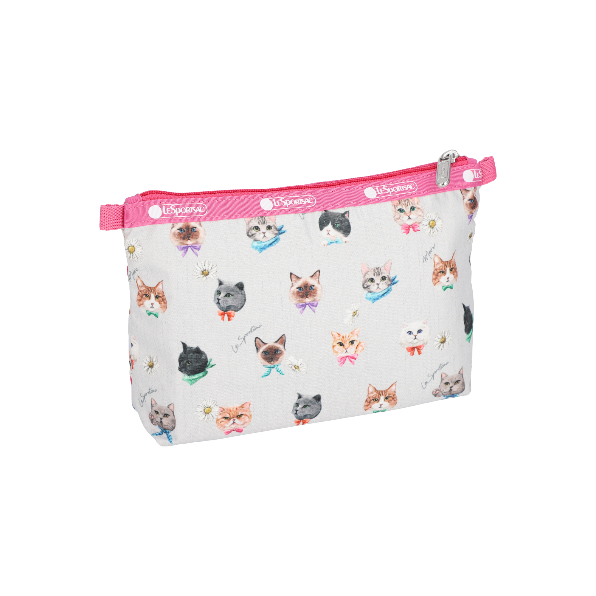 COSMETIC CLUTCH (PLAYFUL CATS GRAY ACC)