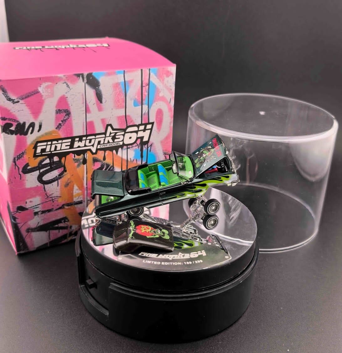 預訂:1/64 FineWorks64 Chevrolet Impala Green Deluxe Version (FWCIGD )