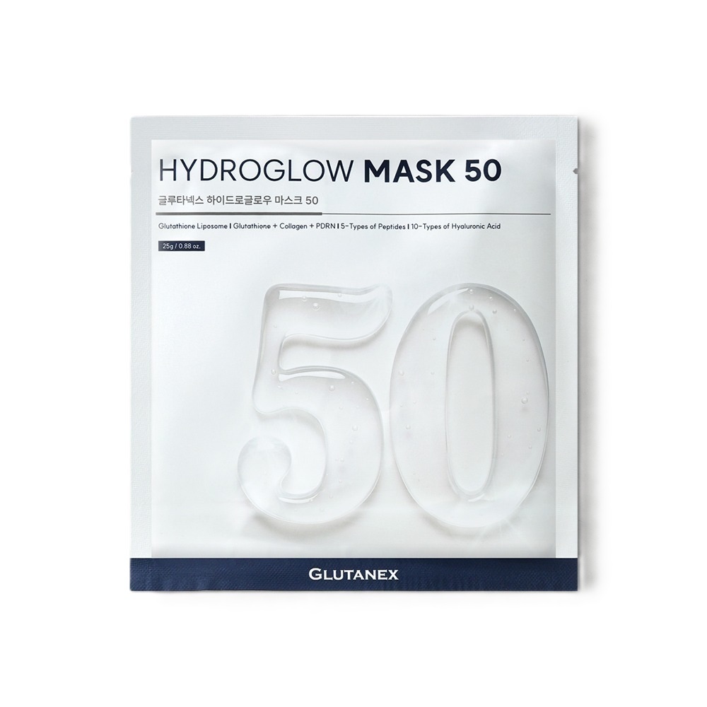 Glutanex 水凝煥彩50膠原面膜 (22g x5片) (EXP:2028.12)