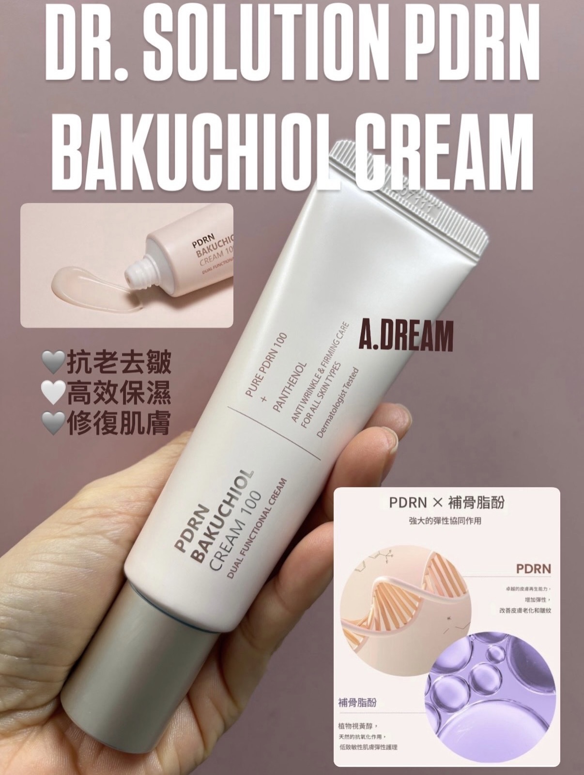 DR. SOLUTION PDRN x 補骨脂酚系列(精華面霜套裝)