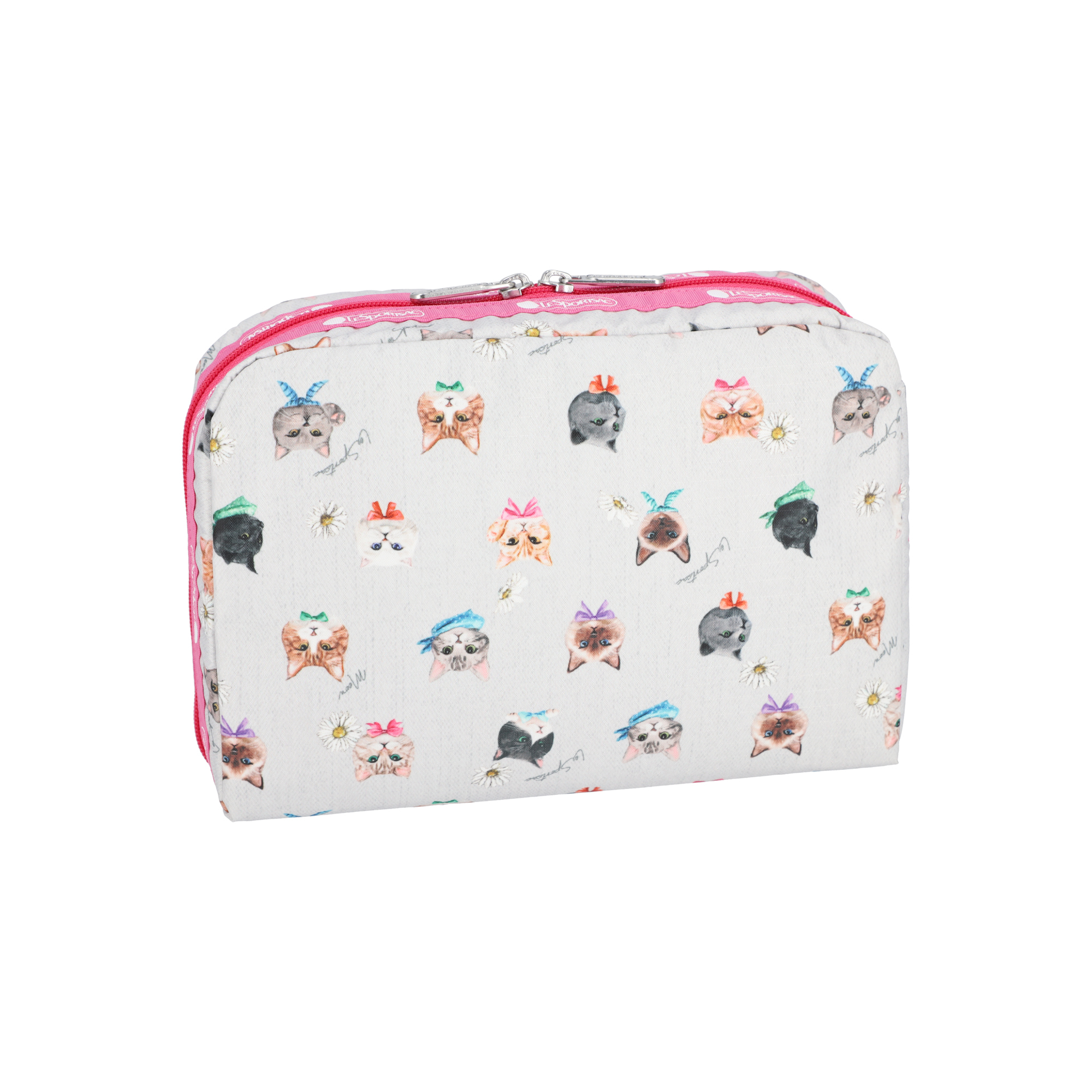 EXTRA LARGE RECTANGULAR COSMETIC (PLAYFUL CATS GRAY ACC)