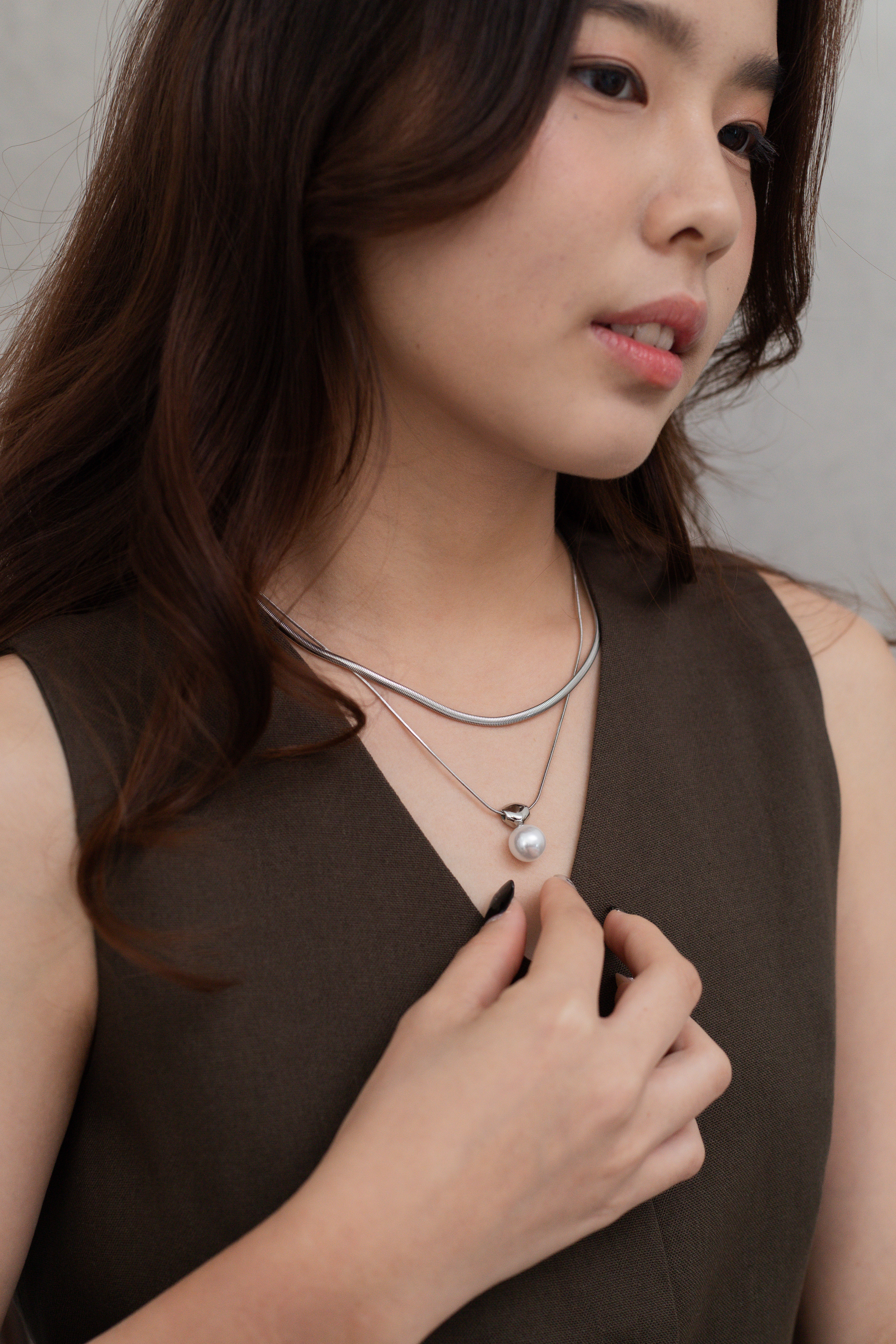 Milan 2pcs Pearl Layering Necklace -D133