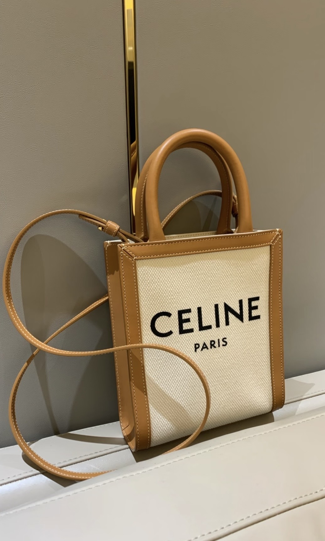 Celine Cabas Tote Bag Brown