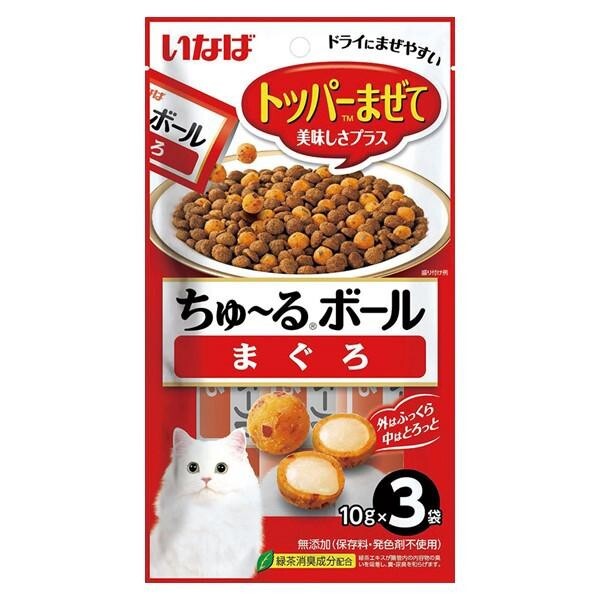 CIAO 貓小食 軟心粒粒．超奴波 吞拿魚味10gx3小袋