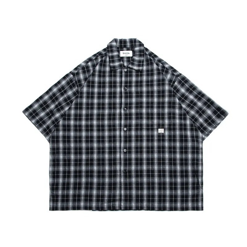 PERSEVERE SHORT SLEEVE CHECK SHIRT -  CHECK / GREEN & BLUE CHECK FULL SIZE