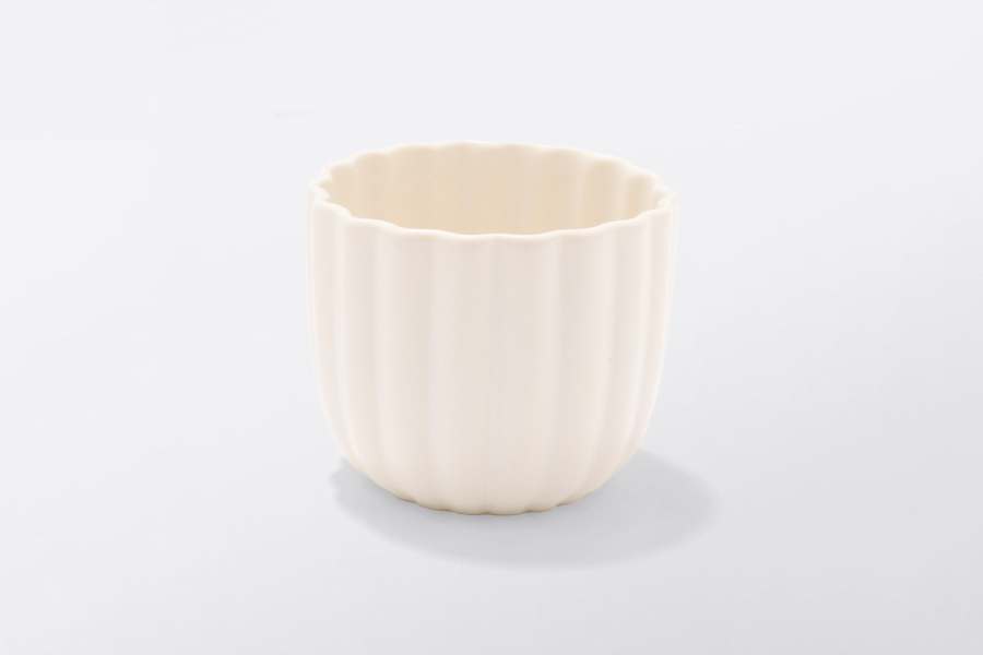 (尚未到貨)STUDIO M' - Urara 菊割蓋物 / 白 / 無蓋