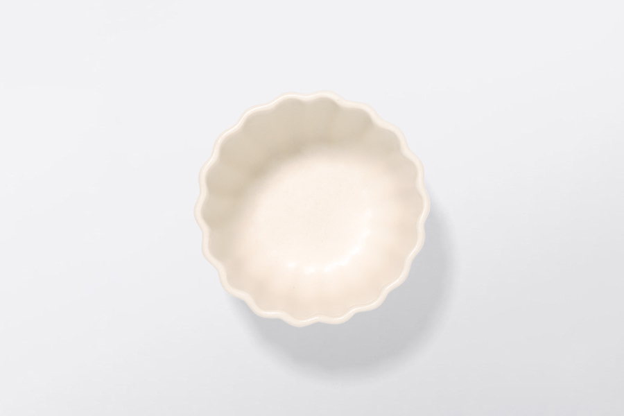 (尚未到貨)STUDIO M' - Urara 菊割蓋物 / 白 / 無蓋