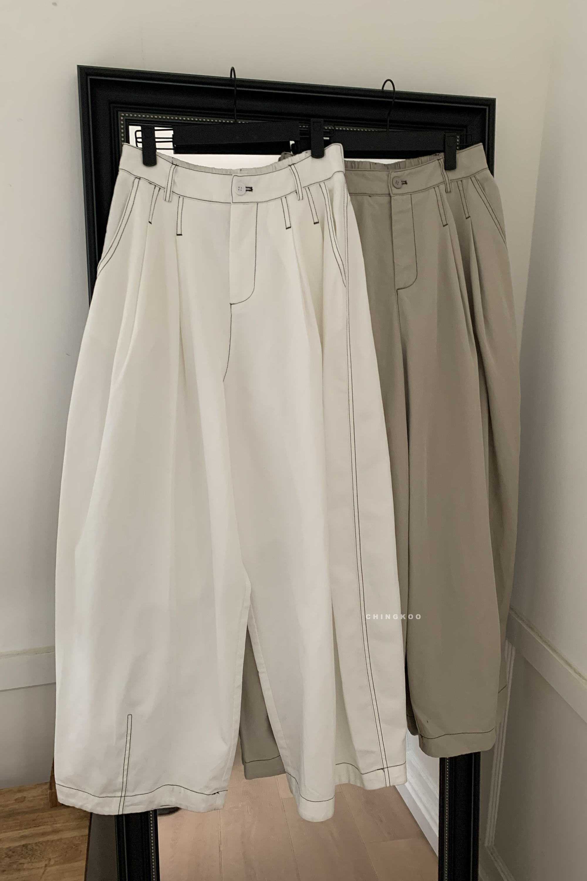 April｜日系車線小繭型褲 2色