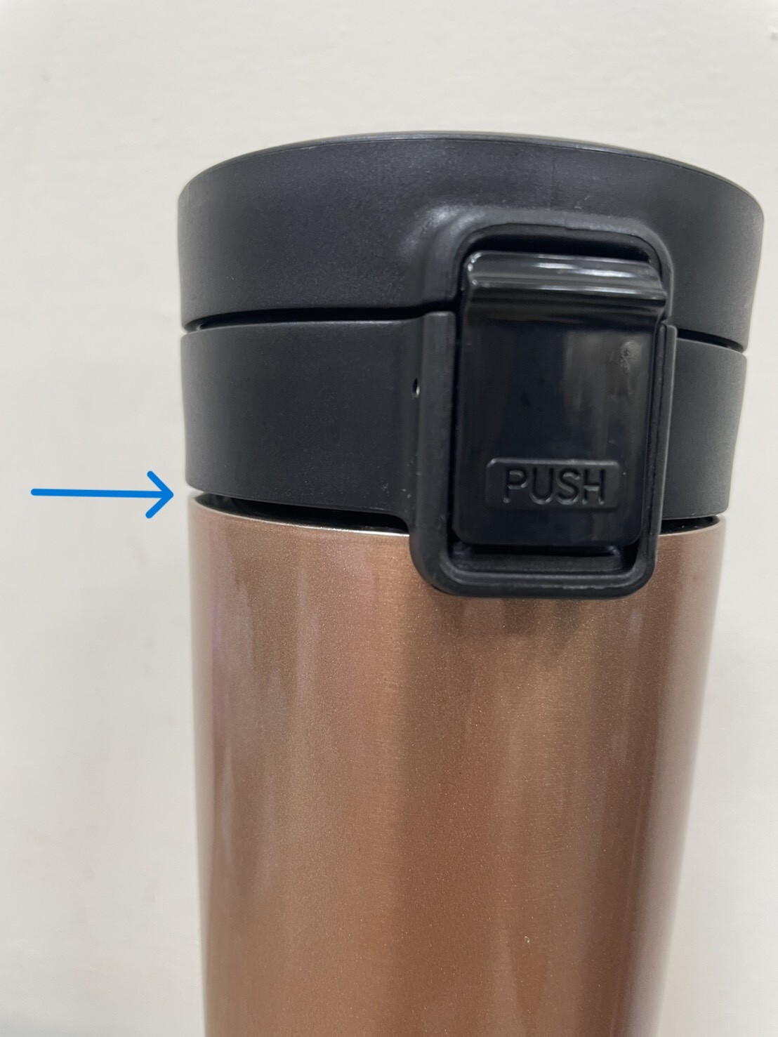 【福利瑕疵品售出，概不退換】輕扣杯系列-390ml 玫瑰金