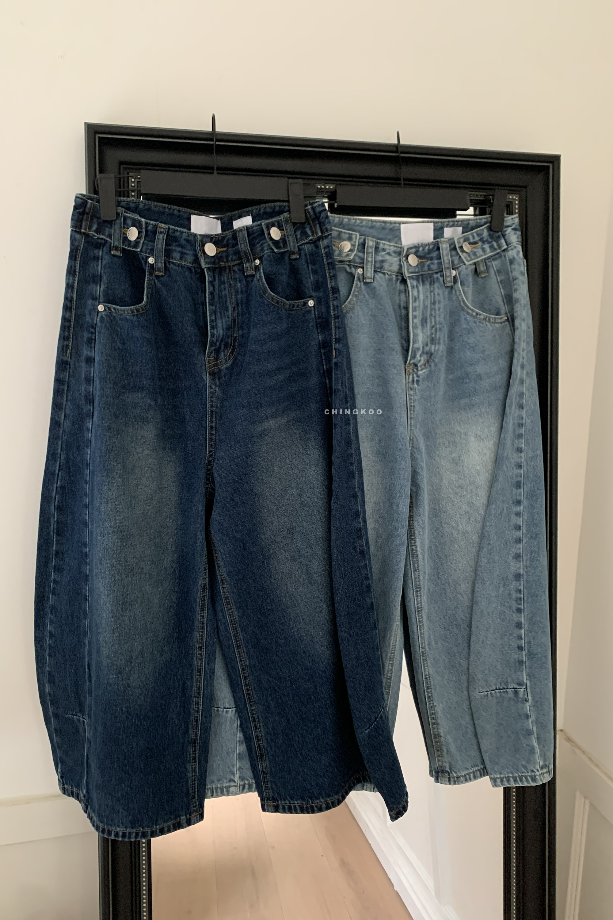 April｜經典刷色牛仔八分褲 2色