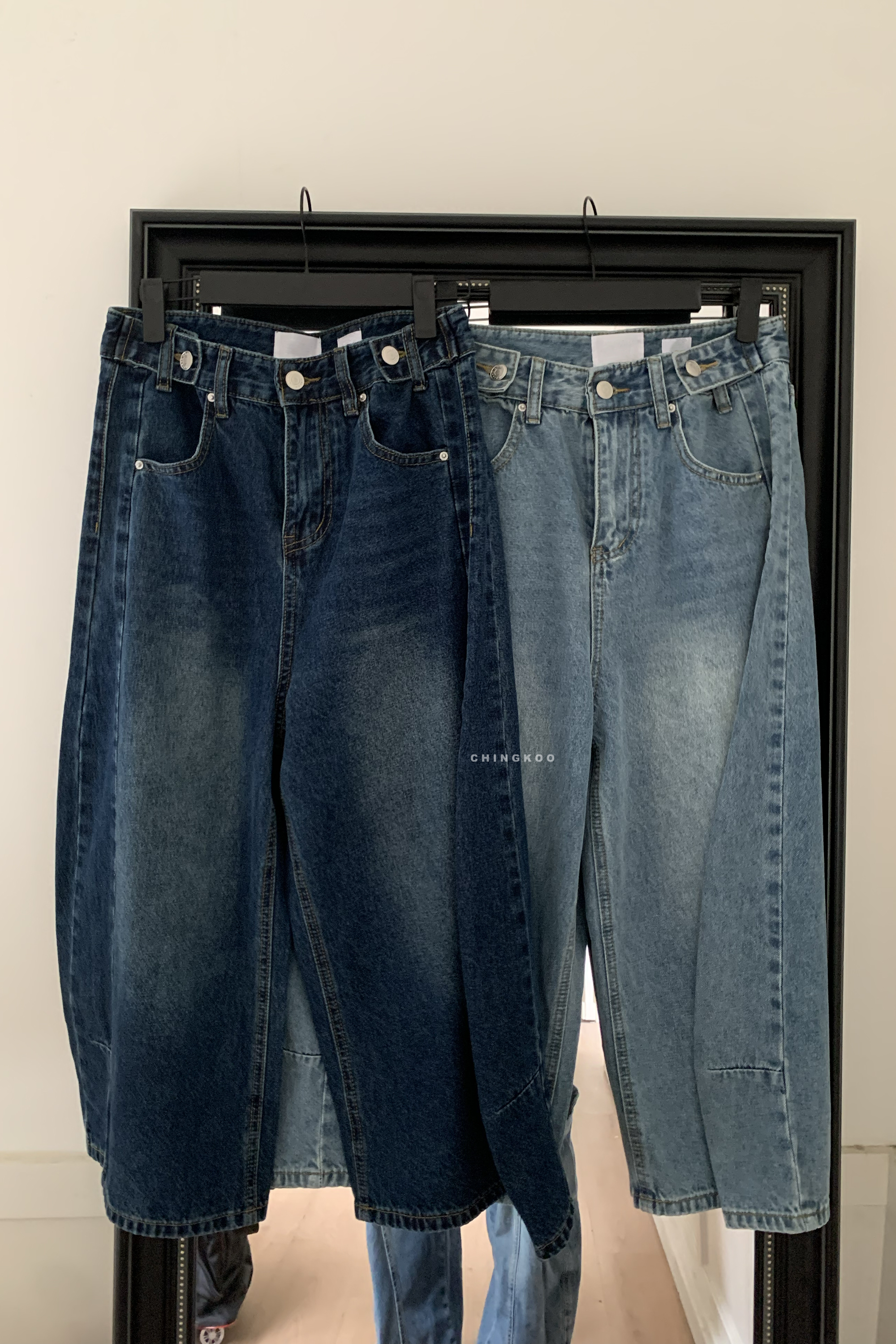 April｜經典刷色牛仔八分褲 2色