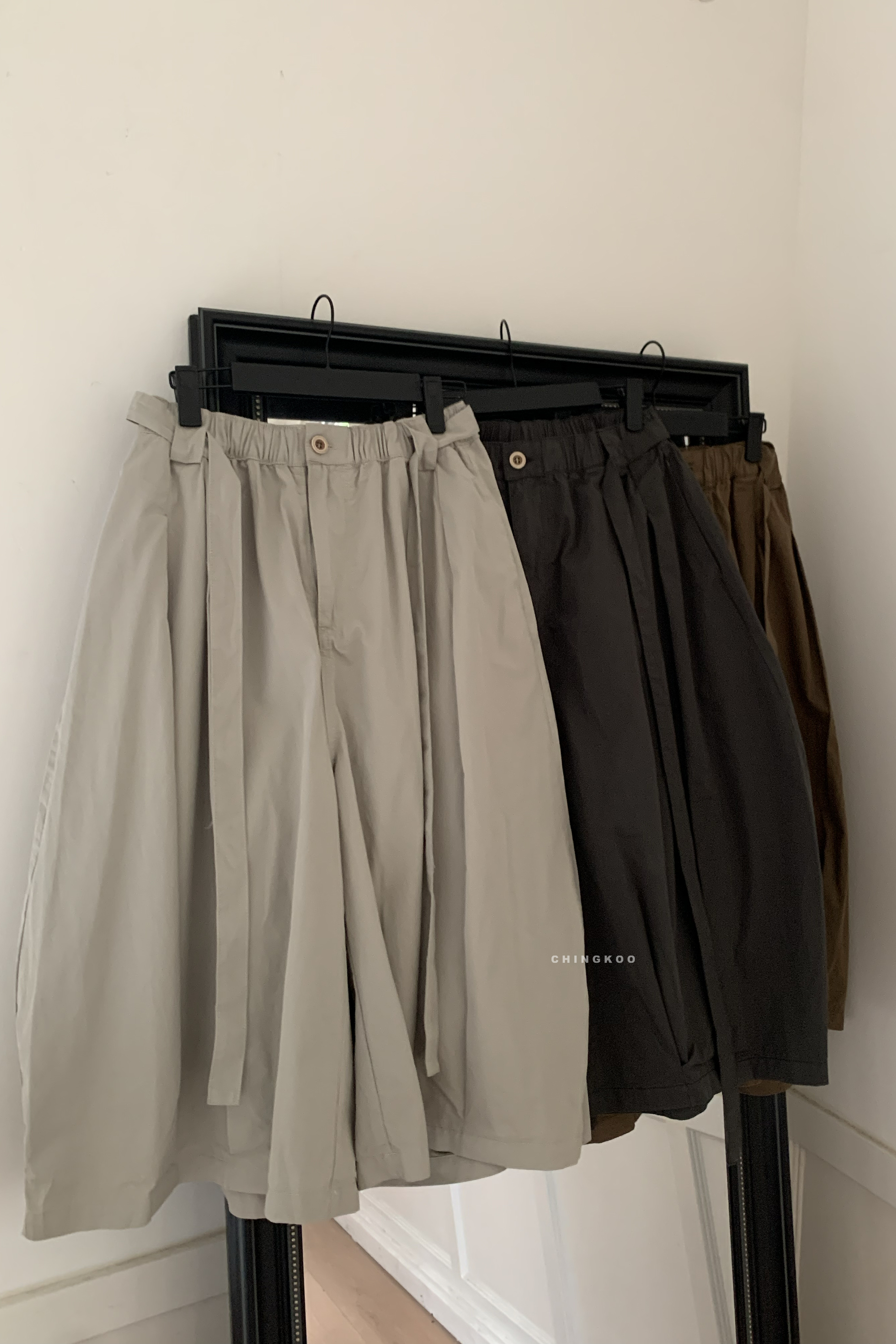 April｜日系腰帶七分燈籠褲 2色