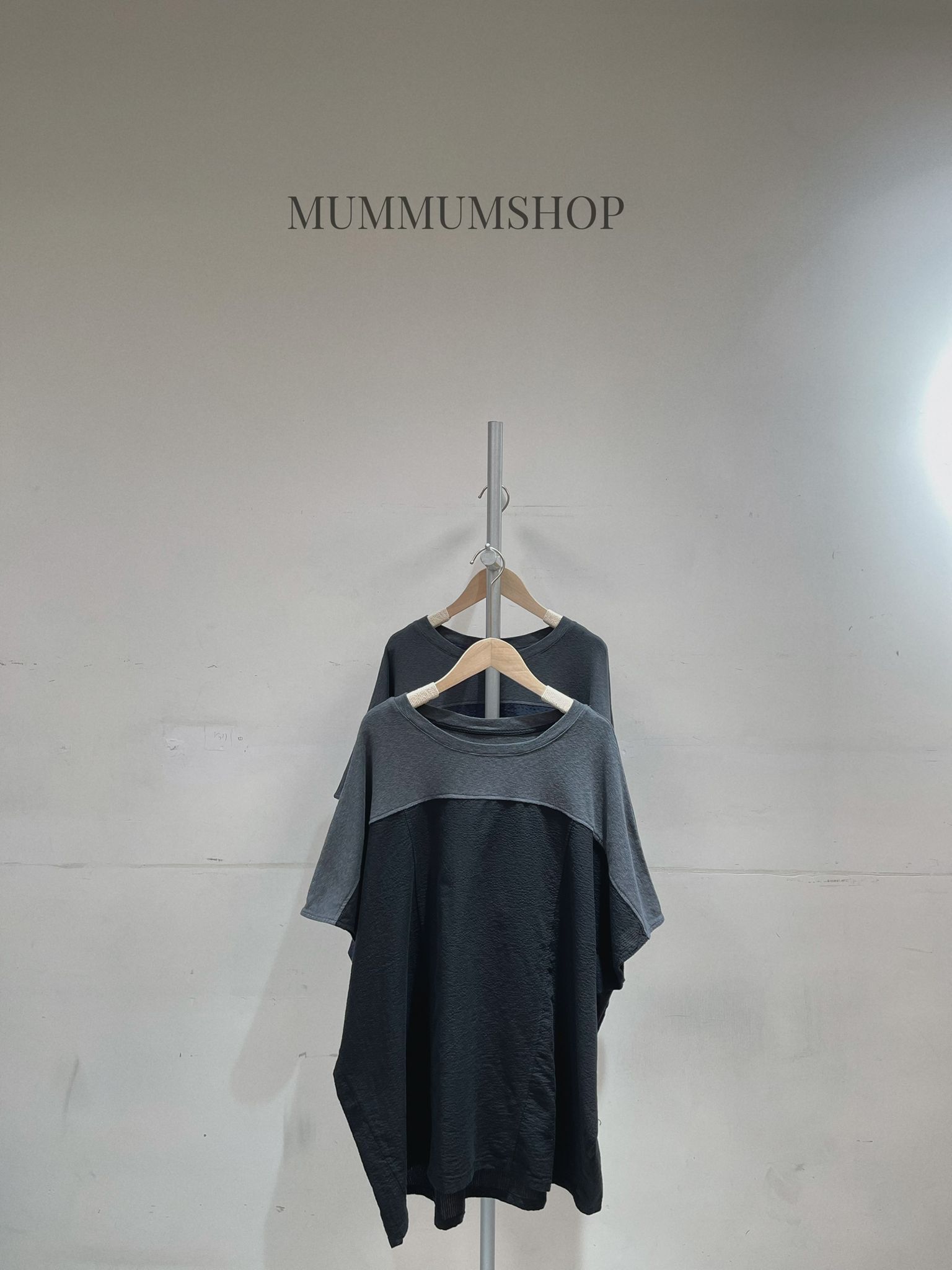 0213238a/拼接系不單調短袖上衣　60/54/28-30