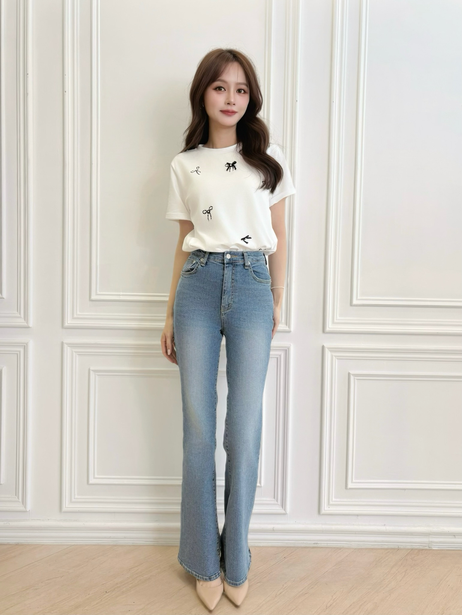 長腿姊姊!靴型牛仔褲