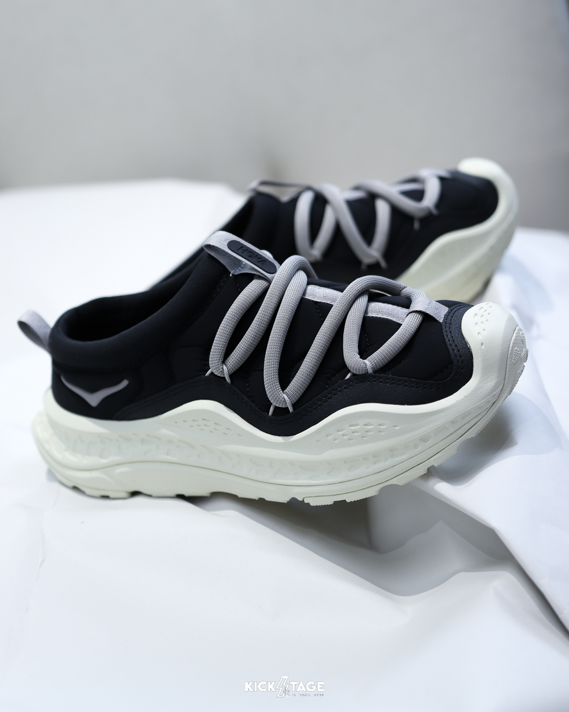 [門市現貨] 男女鞋 HOKA ONE ONE ORA PRIMO 黑白 奶油 熊貓 麵包拖鞋 休閒鞋【1141570-BCKV】