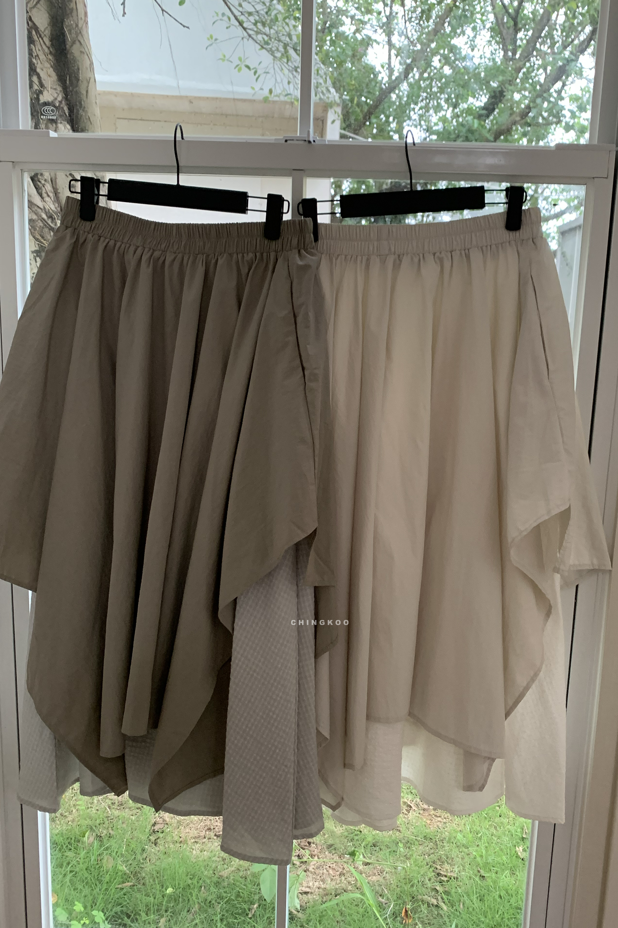 April｜日系拼接層次半裙 2色