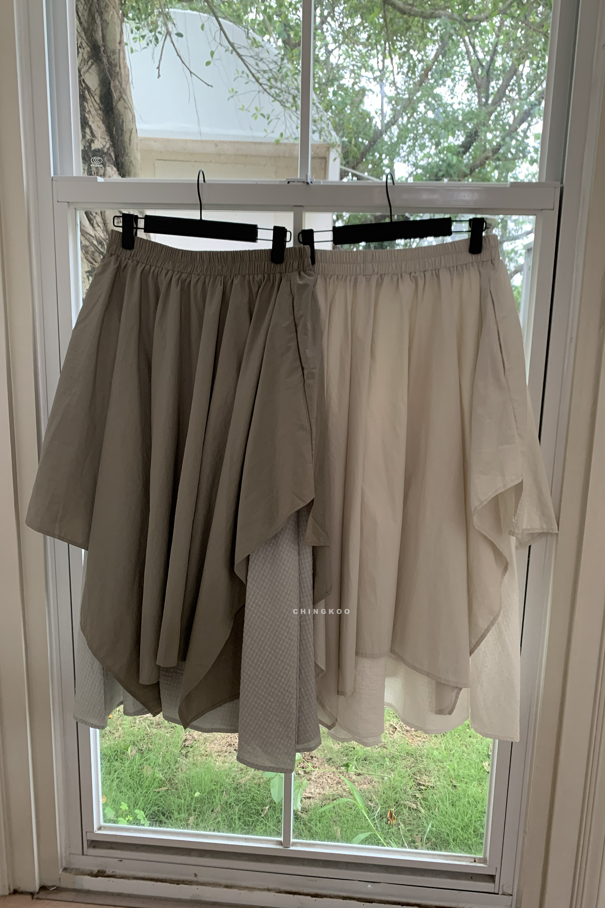 April｜日系拼接層次半裙 2色