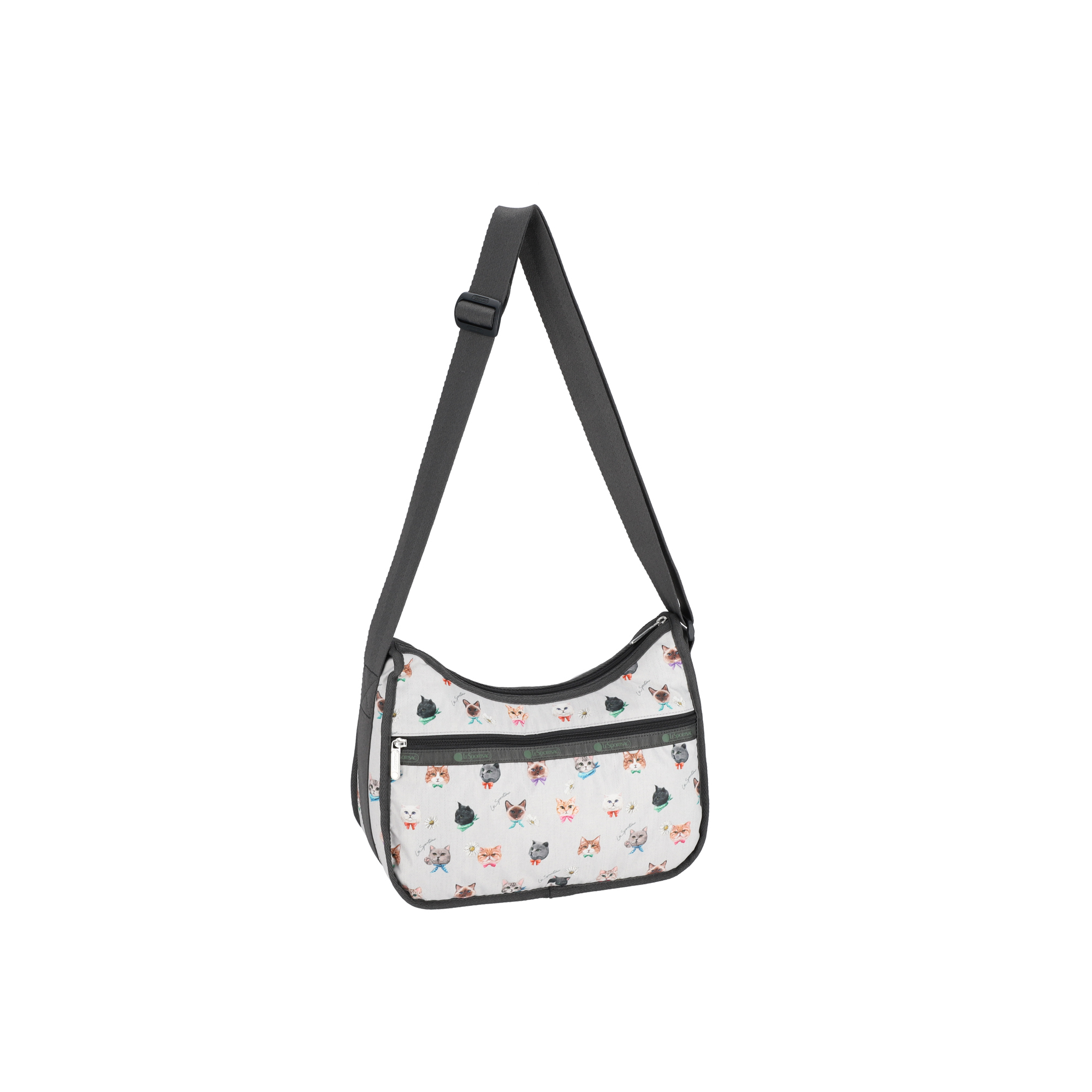 CLASSIC HOBO 經典斜揹袋 (PLAYFUL CATS COOL GRAY)