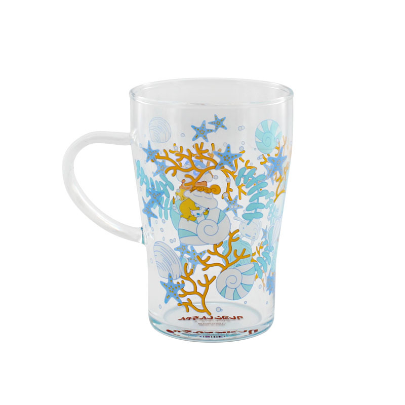 蠟筆小新350ML耐熱玻璃耳杯-貝殼 CS41-815