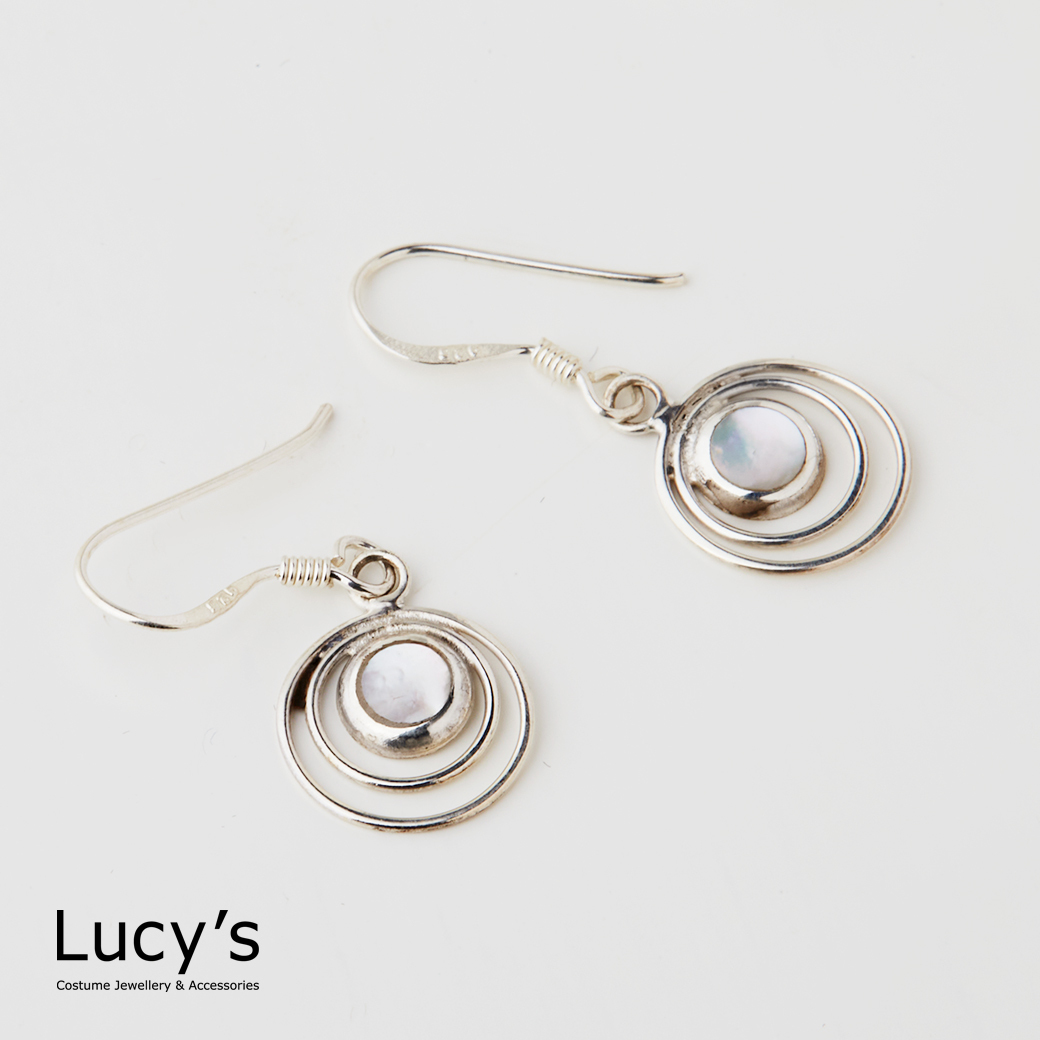 925純銀 光波 耳勾耳環 (127297)