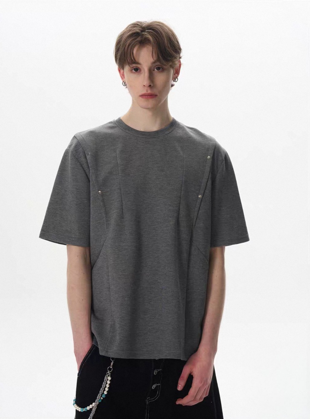 139. Asymmetrical Detail T-Shirt