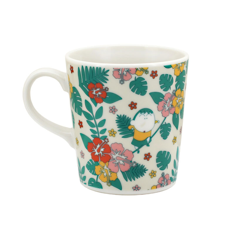 蠟筆小新300ML瓷器耳杯-花 CS42-11