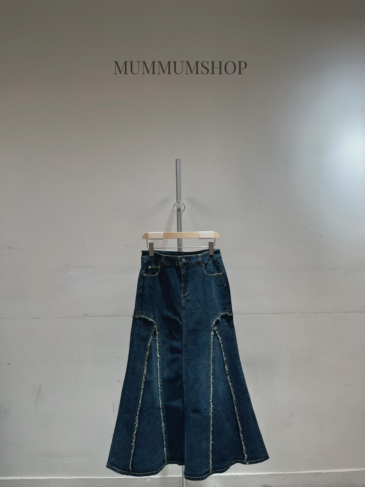 03718a/營造破爛感A字長裙　28-38/37-45/38