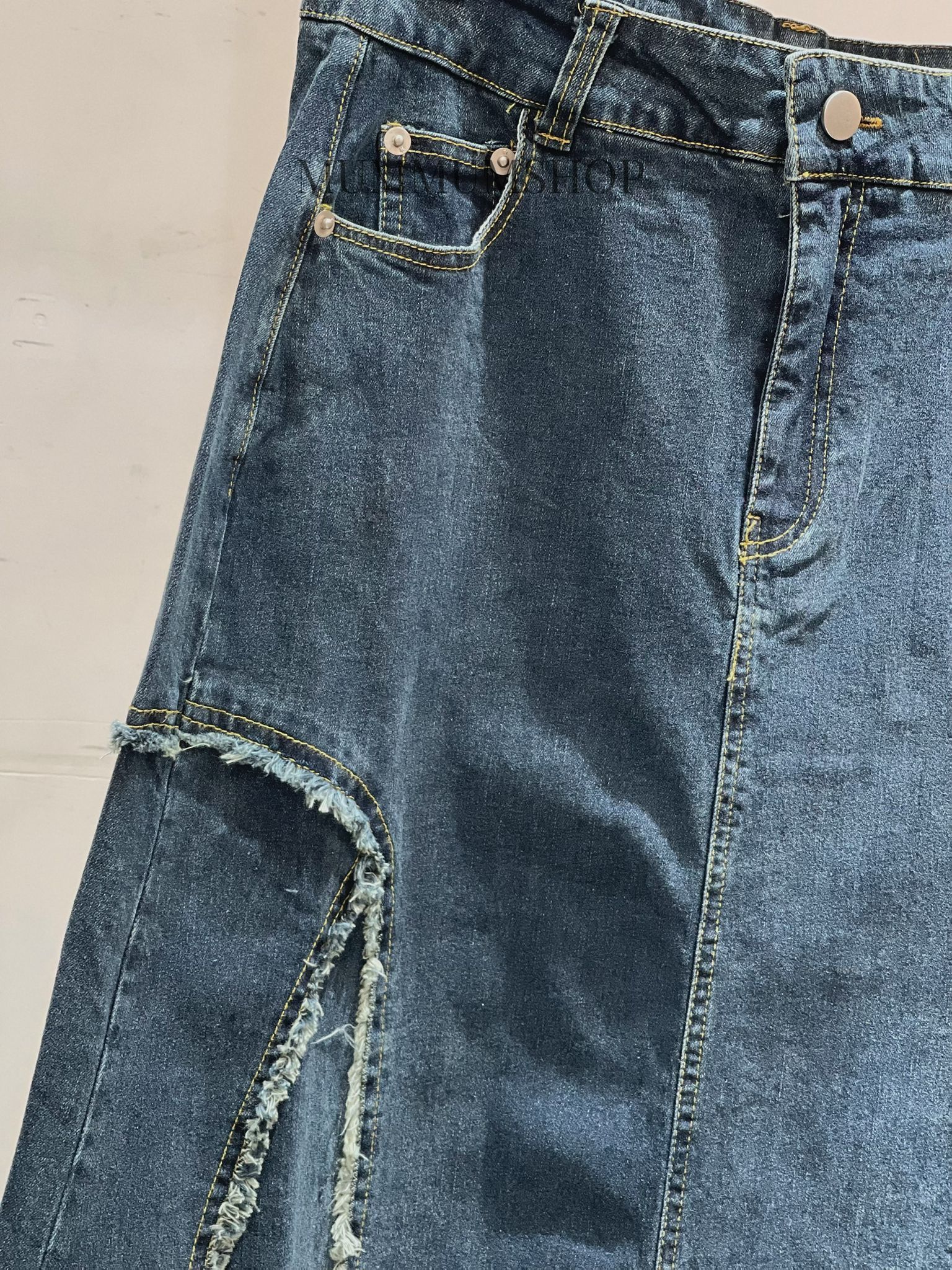 03718a/營造破爛感A字長裙　28-38/37-45/38