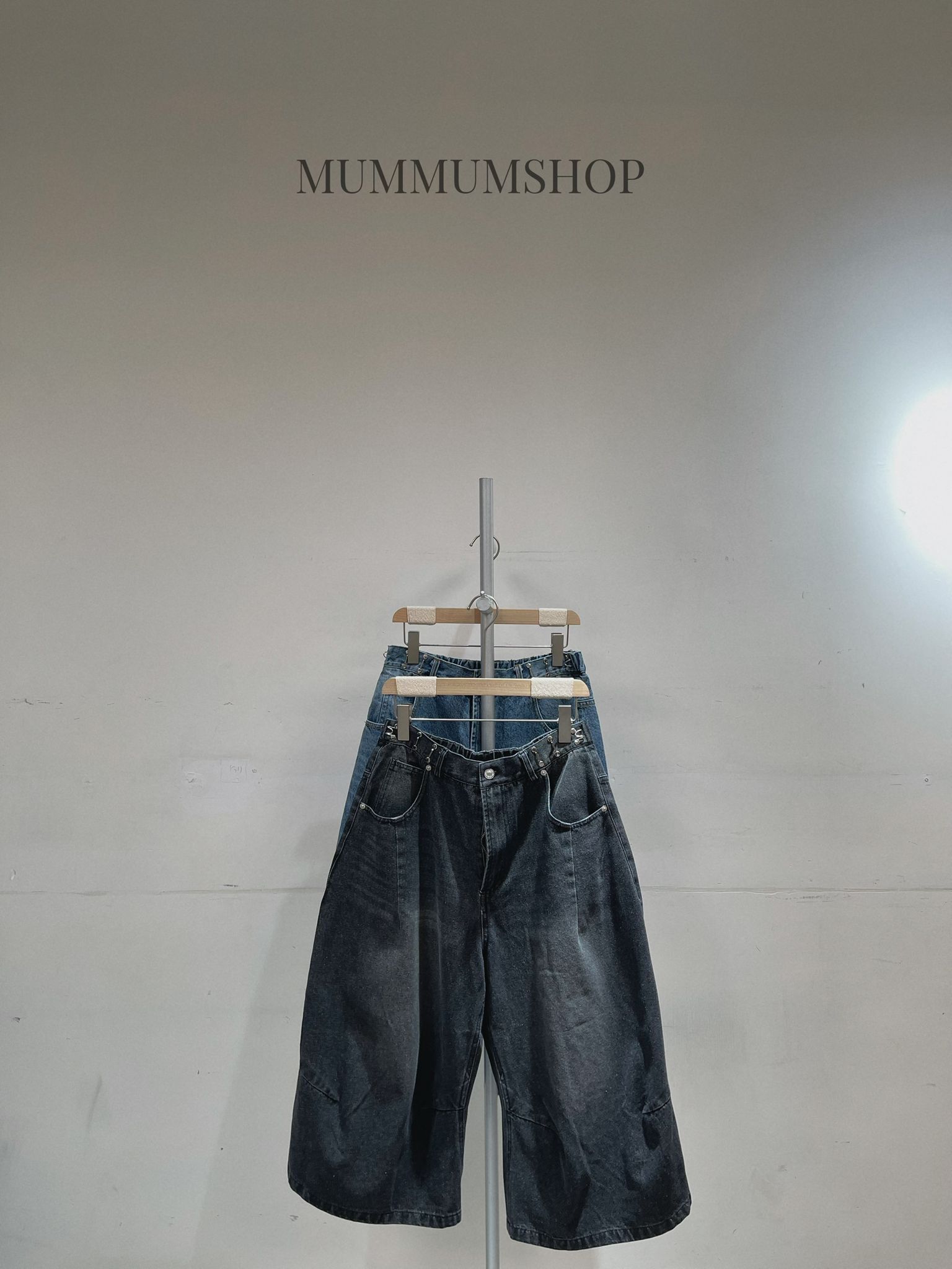 03719a/有型釘釘腰位設計中長褲　32-38/44/31