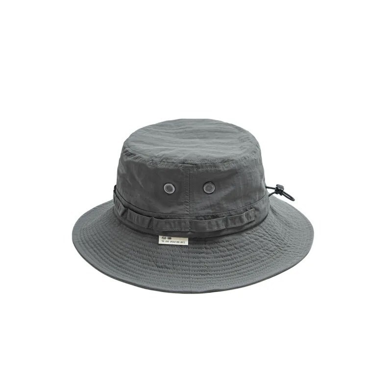 PERSEVERE X OWIN - THE OPERATION SILVER - MODEL 08 WATER-REPELLENT BUCKET HAT BLACK / GREY